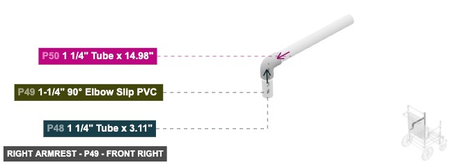 Right Armrest - Part 1-1/4