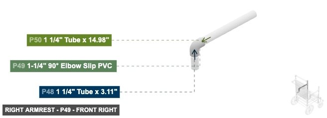 Right Armrest - Part 1-1/4