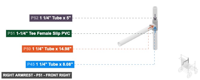 Right Armrest - Part 1-1/4