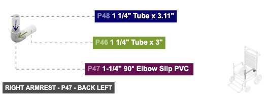 Right Armrest - Part 1-1/4