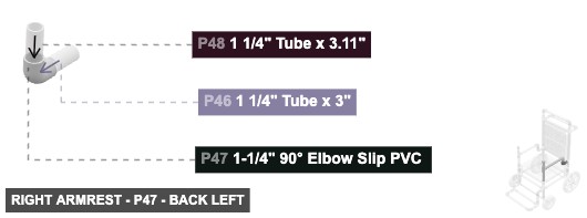 Right Armrest - Part 1-1/4