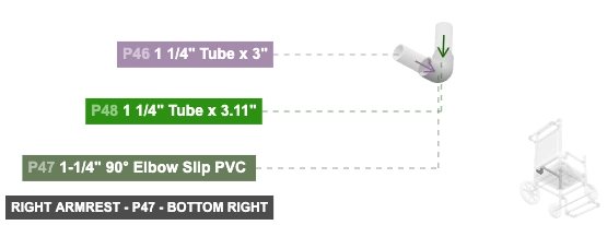 Right Armrest - Part 1-1/4