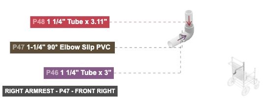 Right Armrest - Part 1-1/4