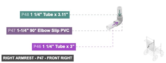 Right Armrest - Part 1-1/4