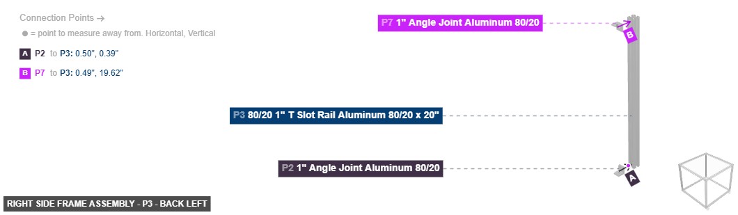 Right Side Frame Assembly - Part 80/20 1
