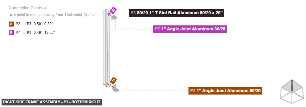 Right Side Frame Assembly - Part 80/20 1