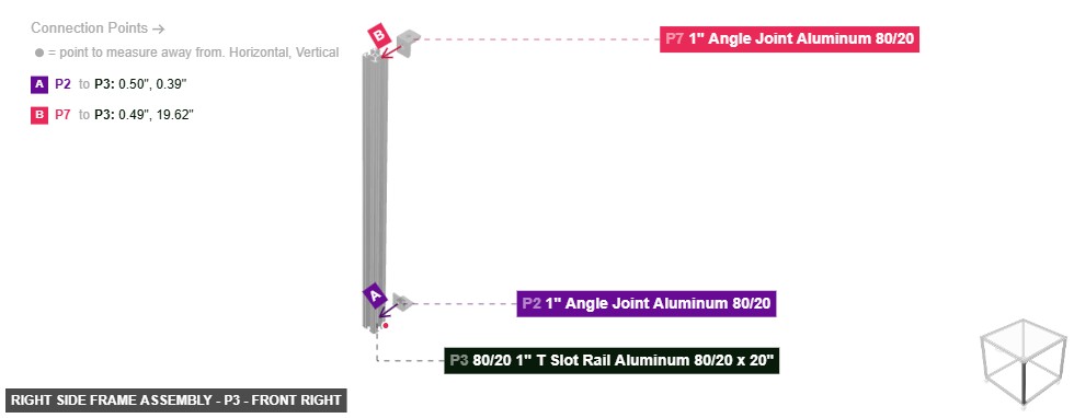 Right Side Frame Assembly - Part 80/20 1