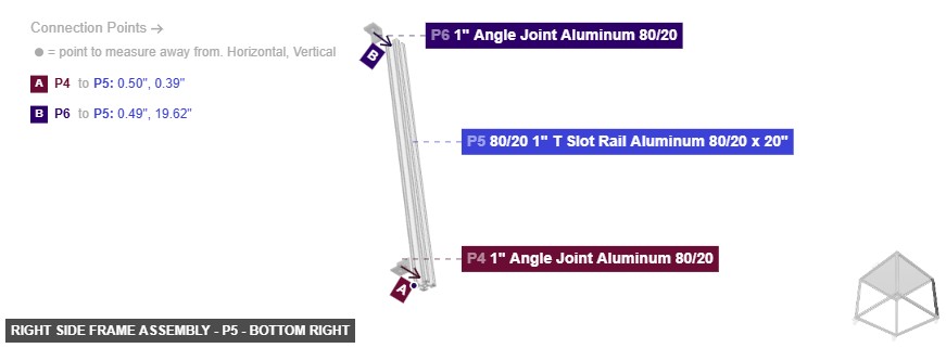 Right Side Frame Assembly - Part 80/20 1