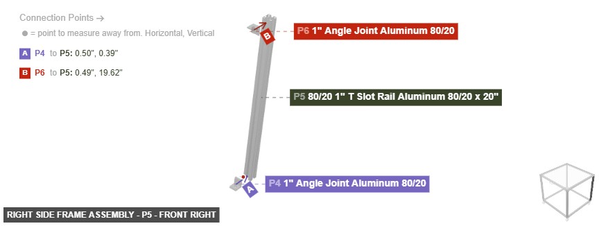 Right Side Frame Assembly - Part 80/20 1