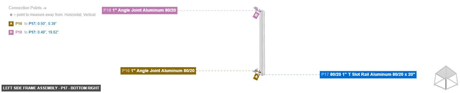 Left Side Frame Assembly - Part 80/20 1