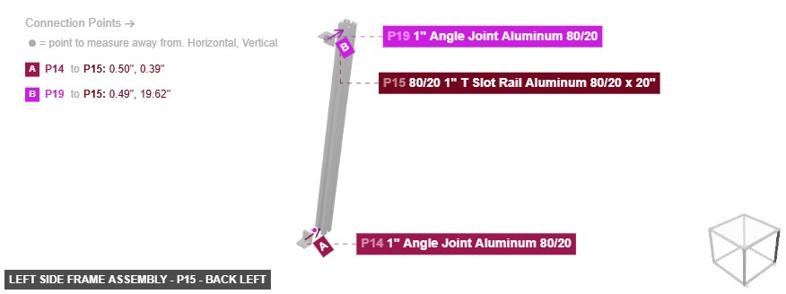 Left Side Frame Assembly - Part 80/20 1