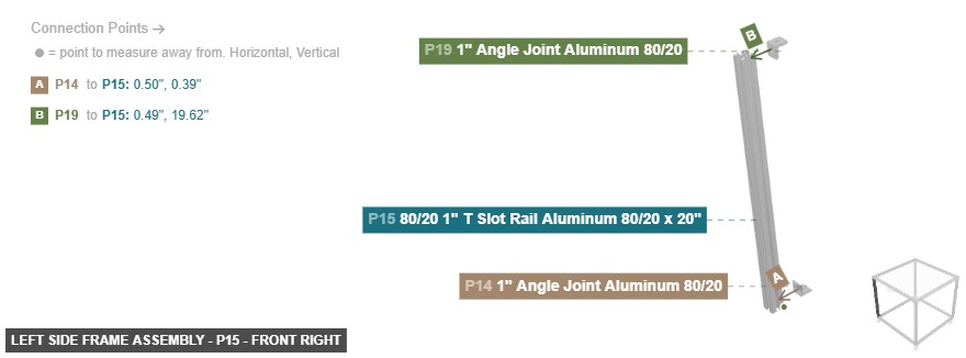 Left Side Frame Assembly - Part 80/20 1
