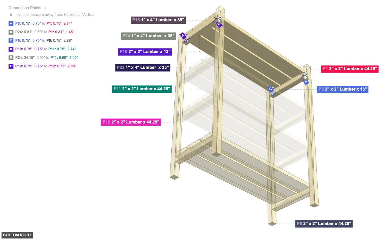 Assembly of Top Level Shelf Assembly - bottom_right