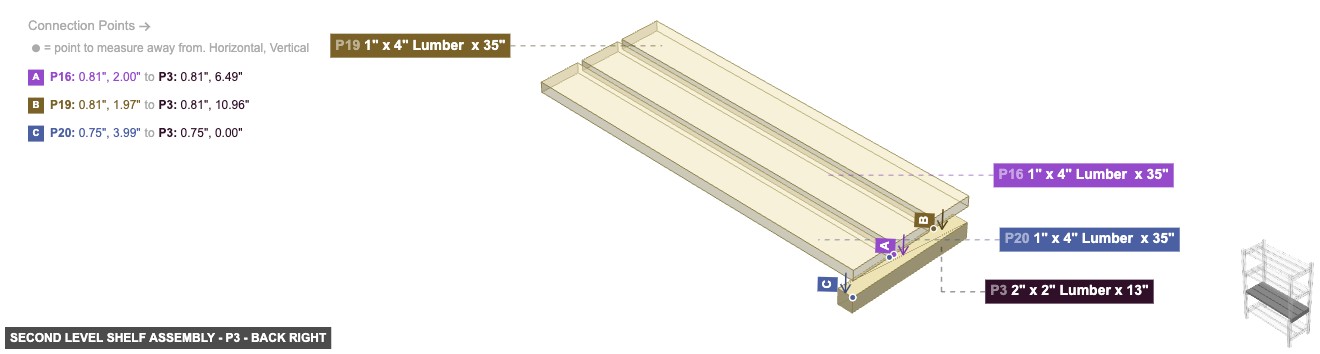 Second Level Shelf Assembly - Part 2