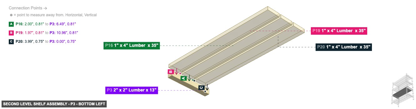 Second Level Shelf Assembly - Part 2