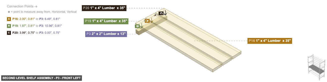 Second Level Shelf Assembly - Part 2