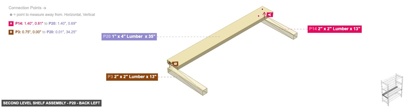 Second Level Shelf Assembly - Part 1