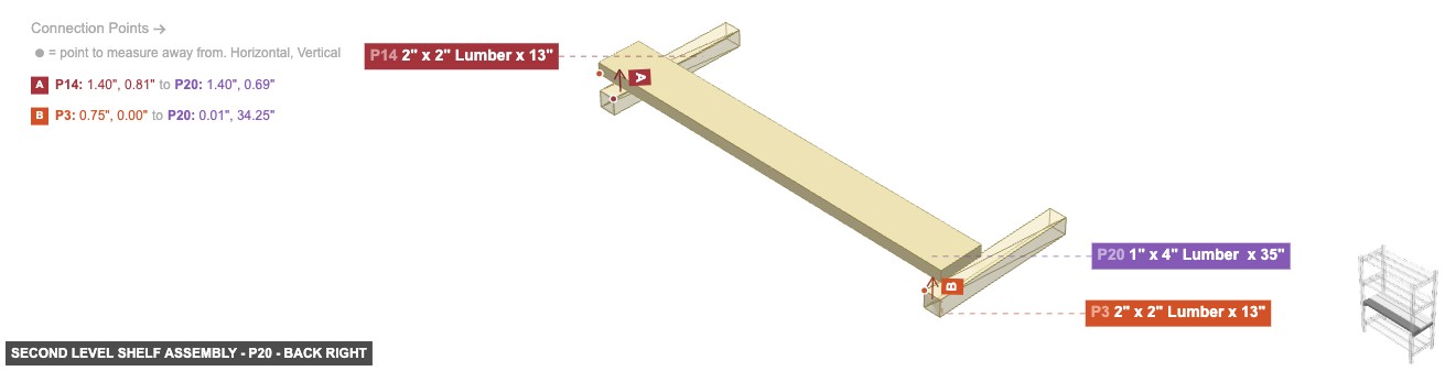 Second Level Shelf Assembly - Part 1