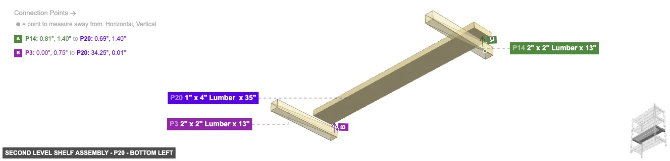 Second Level Shelf Assembly - Part 1