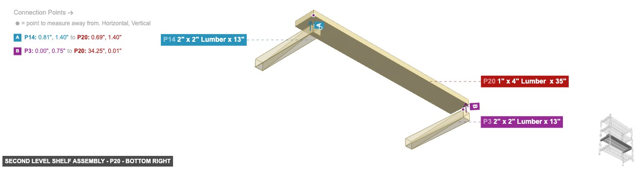 Second Level Shelf Assembly - Part 1