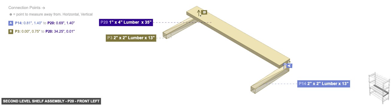 Second Level Shelf Assembly - Part 1