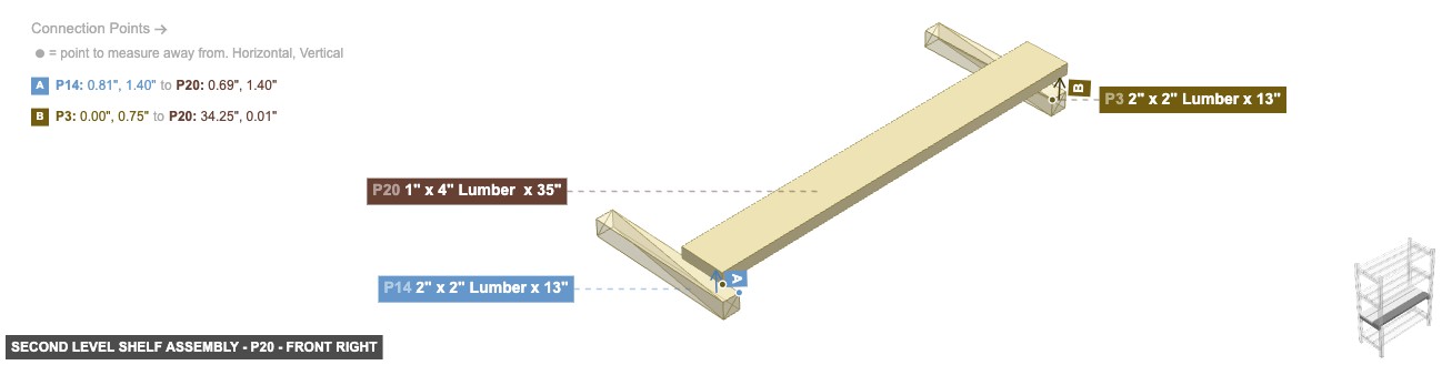 Second Level Shelf Assembly - Part 1