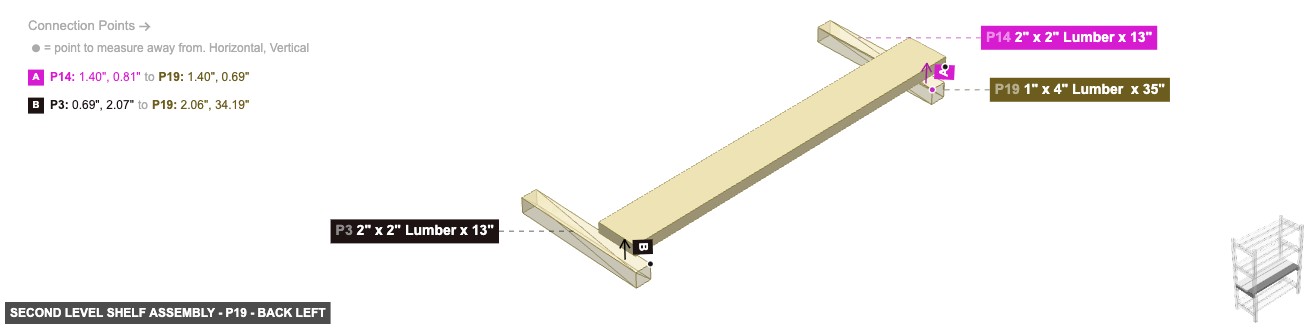 Second Level Shelf Assembly - Part 1