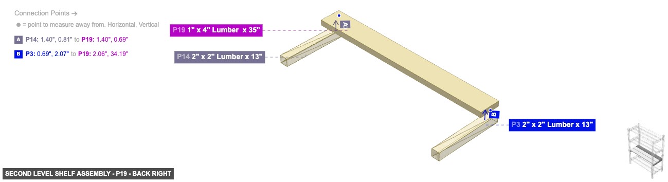 Second Level Shelf Assembly - Part 1