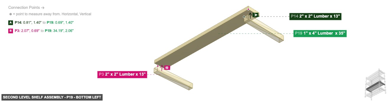 Second Level Shelf Assembly - Part 1