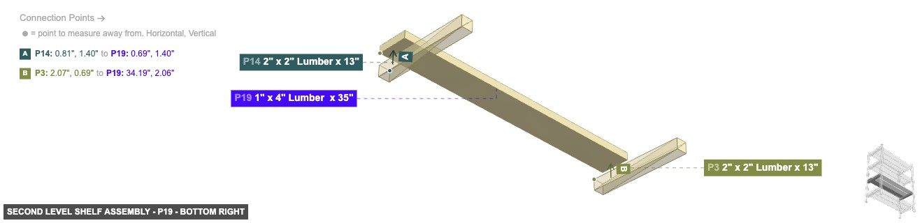 Second Level Shelf Assembly - Part 1