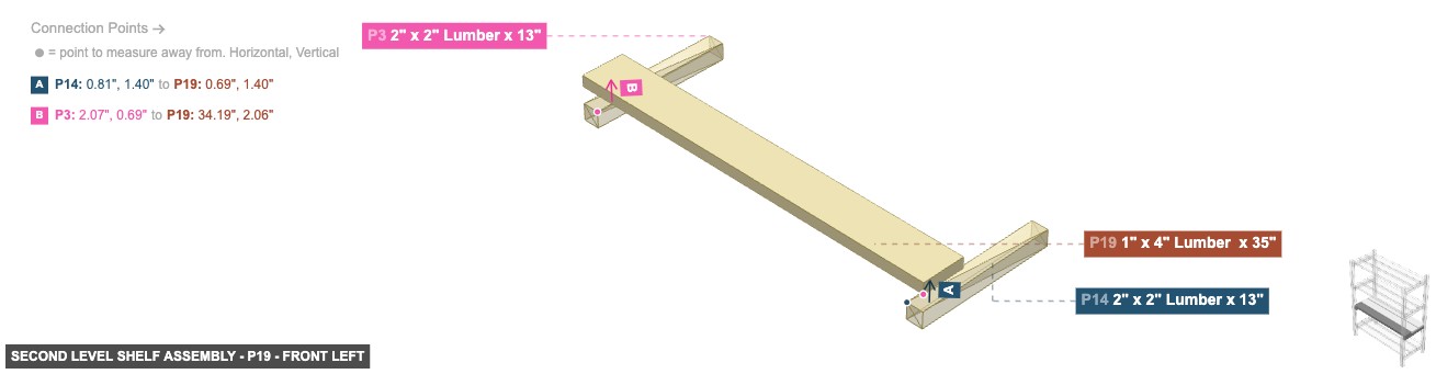 Second Level Shelf Assembly - Part 1