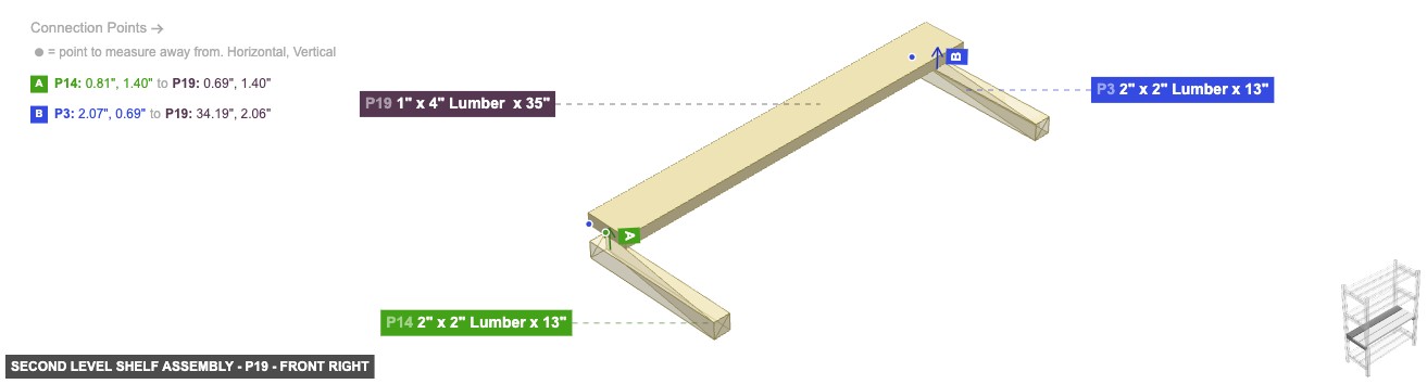Second Level Shelf Assembly - Part 1