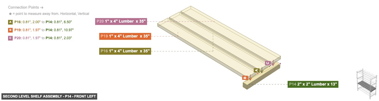 Second Level Shelf Assembly - Part 2
