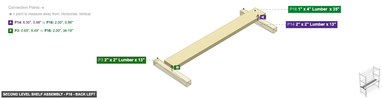 Second Level Shelf Assembly - Part 1