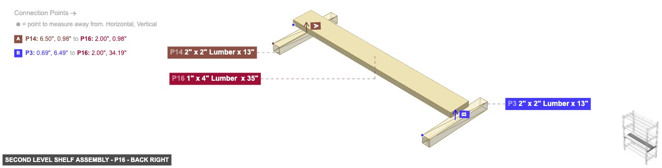 Second Level Shelf Assembly - Part 1