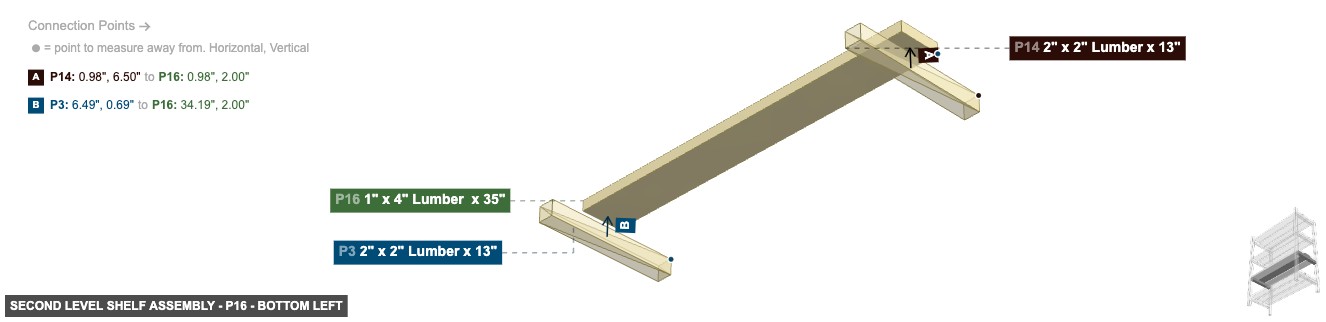 Second Level Shelf Assembly - Part 1