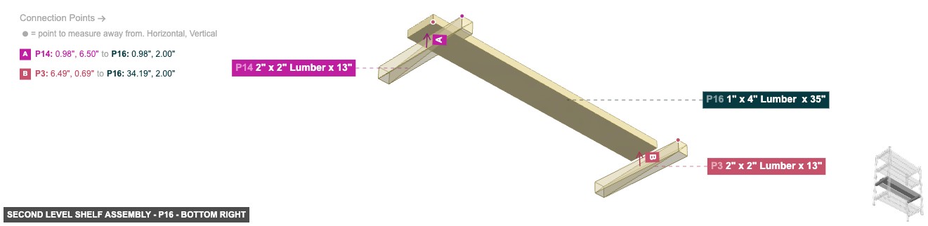 Second Level Shelf Assembly - Part 1