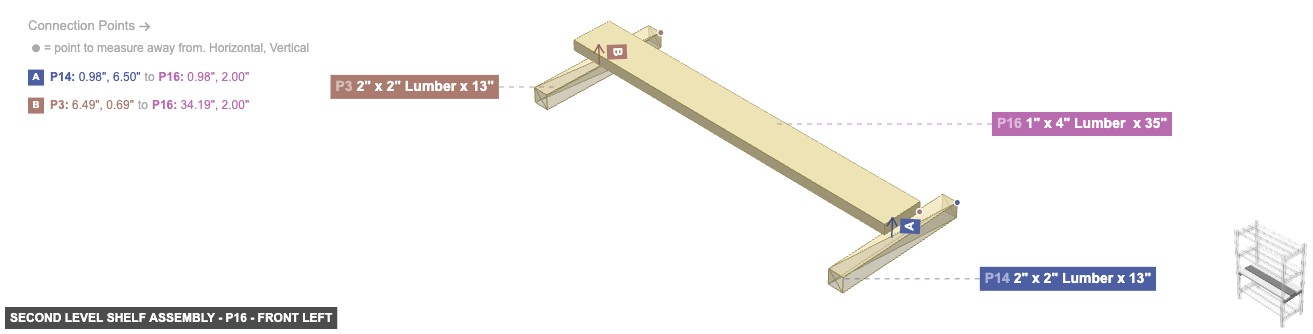 Second Level Shelf Assembly - Part 1