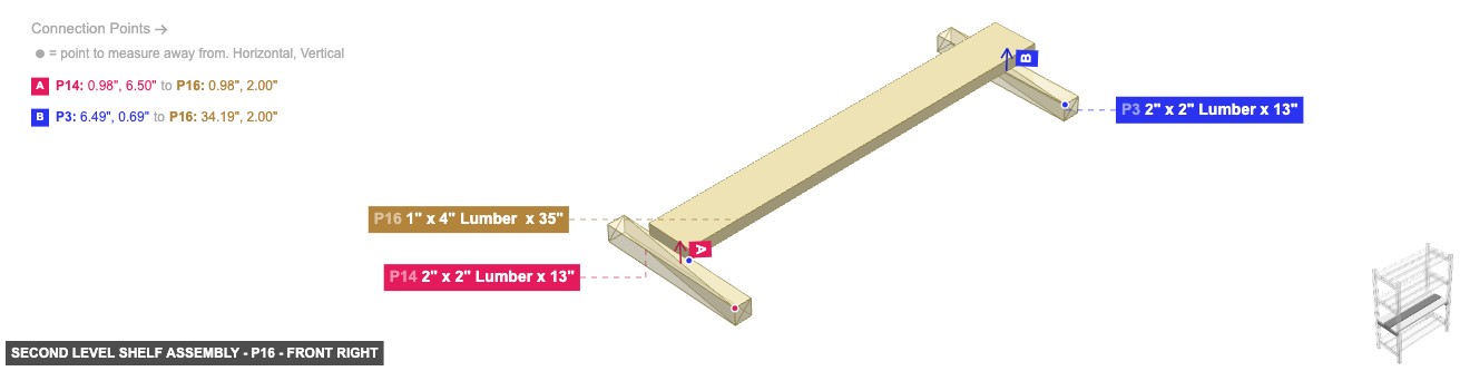 Second Level Shelf Assembly - Part 1