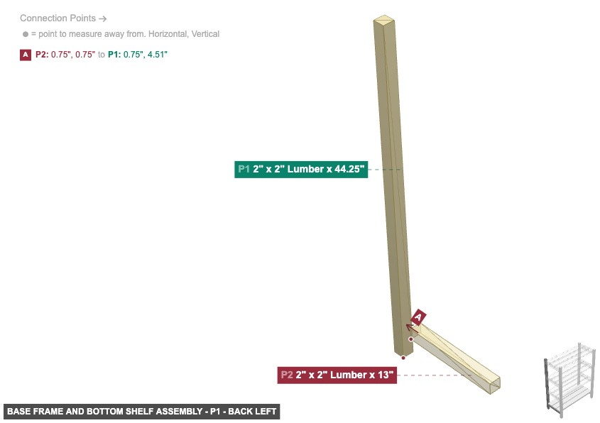Base Frame and Bottom Shelf Assembly - Part 2