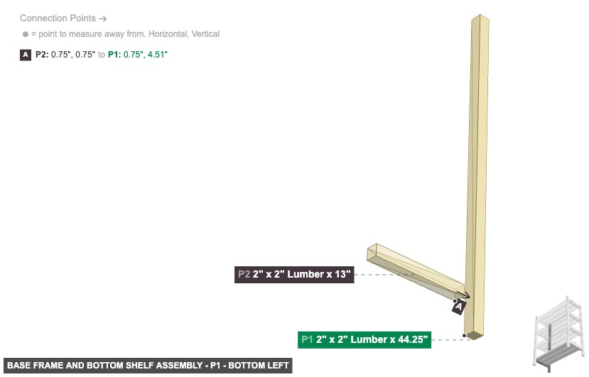 Base Frame and Bottom Shelf Assembly - Part 2