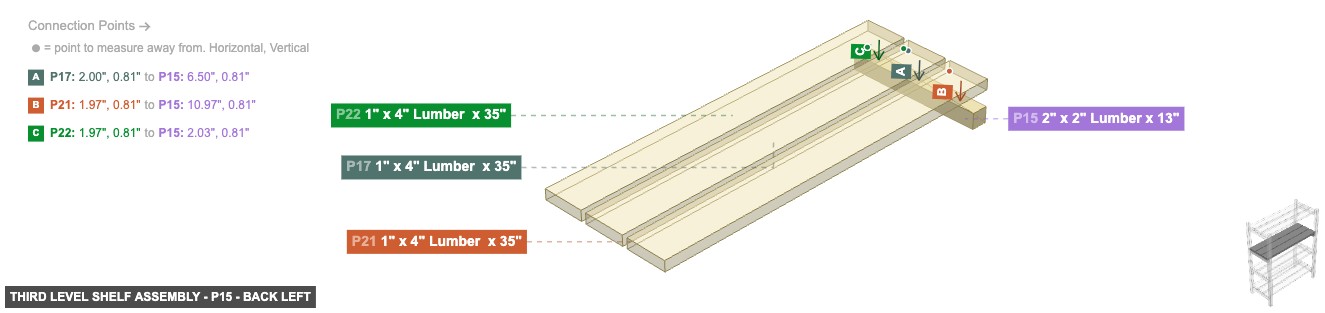 Third Level Shelf Assembly - Part 2