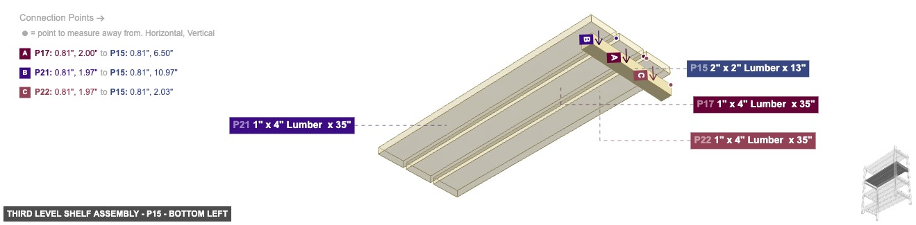Third Level Shelf Assembly - Part 2
