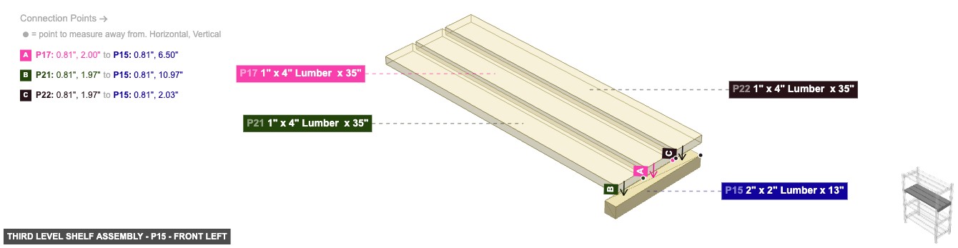 Third Level Shelf Assembly - Part 2