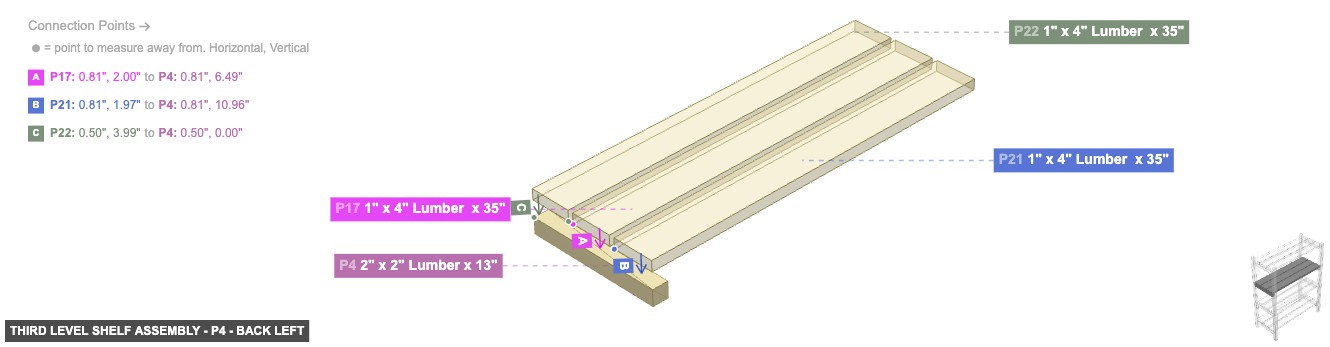 Third Level Shelf Assembly - Part 2