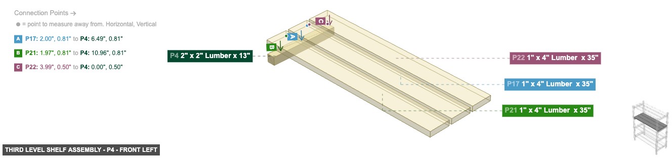 Third Level Shelf Assembly - Part 2