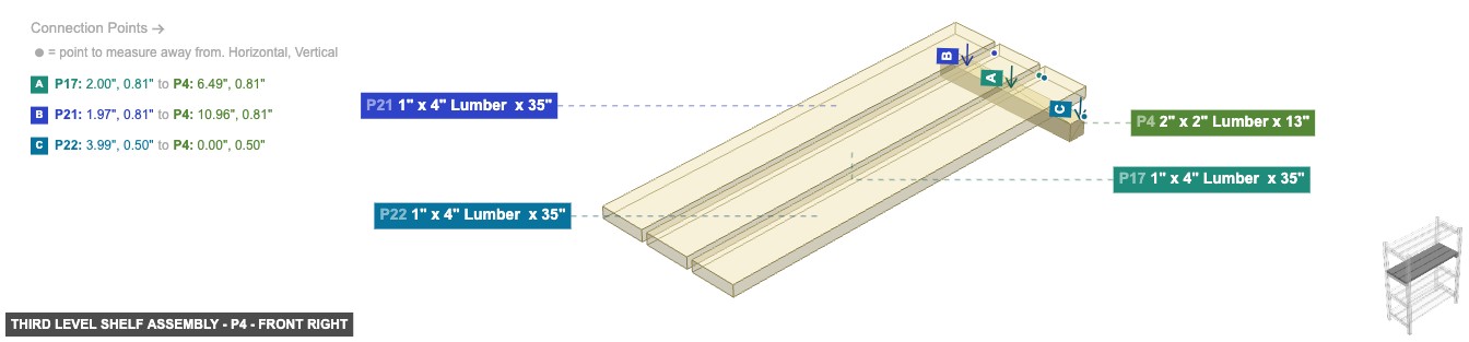 Third Level Shelf Assembly - Part 2