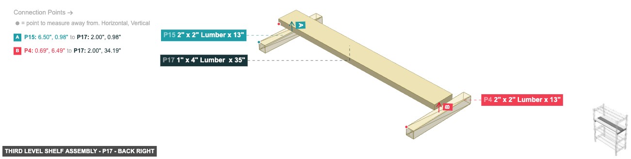 Third Level Shelf Assembly - Part 1