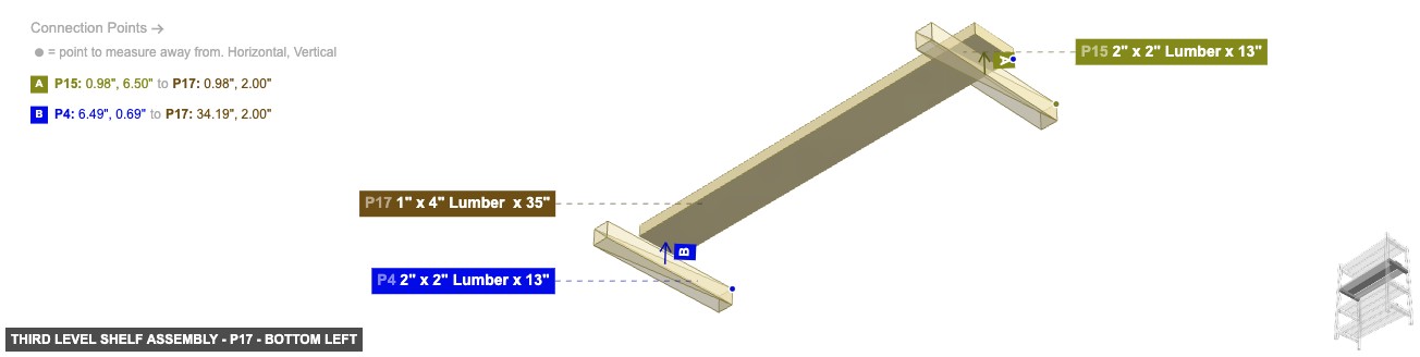 Third Level Shelf Assembly - Part 1