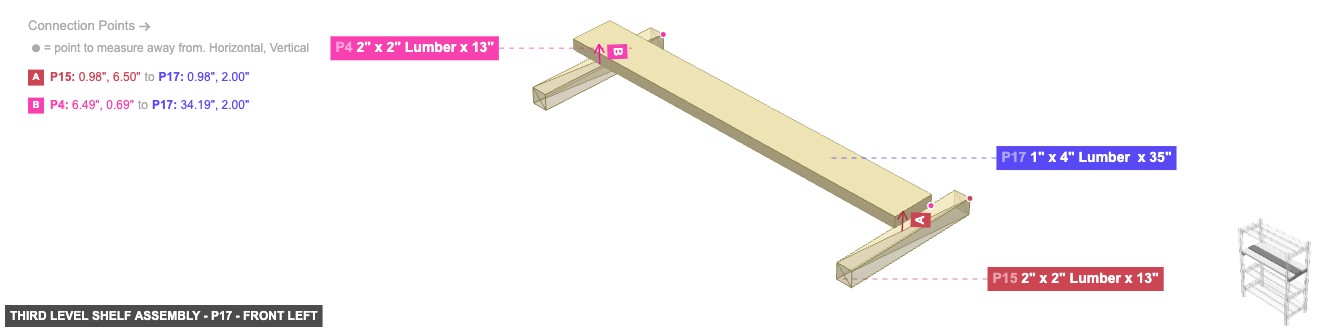 Third Level Shelf Assembly - Part 1